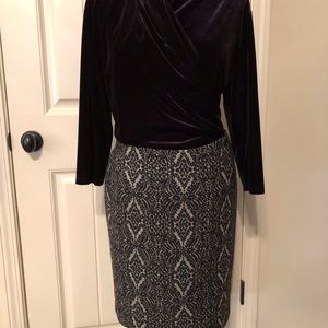 Talbots beautiful black and grey skirt.